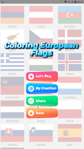 European country flag coloring