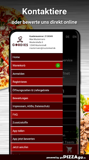 Goodies Pizza - Burger Liefers Screen 3