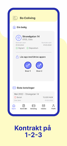 Android application Bo Coliving screenshort