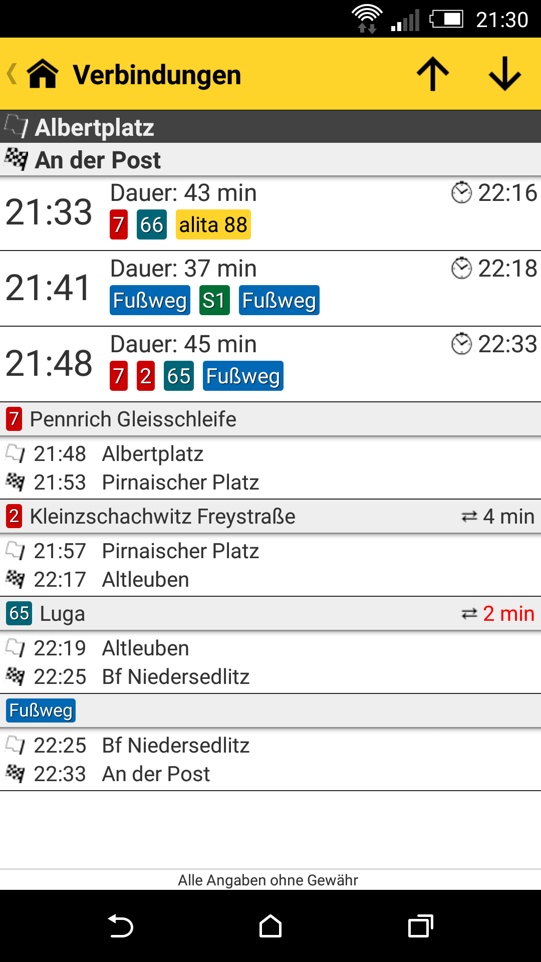 Android application Faplino - DVB Info Dresden screenshort
