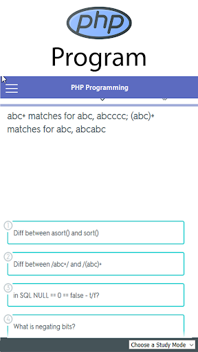 PHP Programing MCQs  Flash Ca