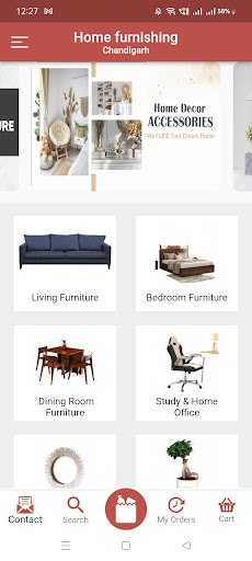 Home furnishing Grocery Screen 2