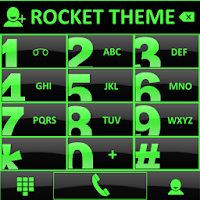 Theme Glossy Green RocketDial