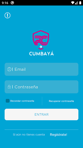 Android application Cumbaya Padel Center screenshort