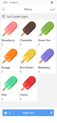 Android application WiNG Cloud POS screenshort