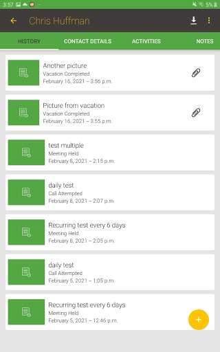 Handheld Contact API