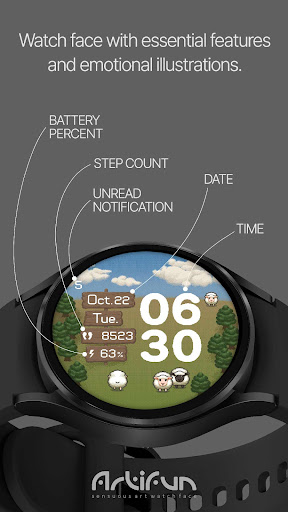 artifun.sheepfarm.watchface screenshot 11