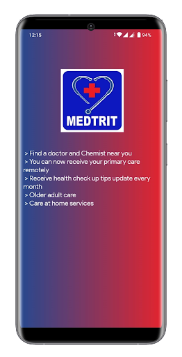 Android application Medtrit Doctor ONLINE screenshort