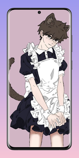 Android application Anime Cat Boy Wallpaper HD 4K screenshort