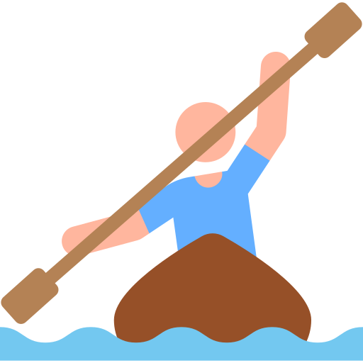 Kayak Race 3D logo