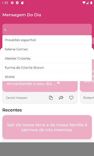 Mensagem do Dia - Inspiradoras Screen 2