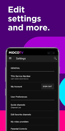 Screenshot of MidcoTV