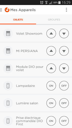 Myfox Home Control Screen 3