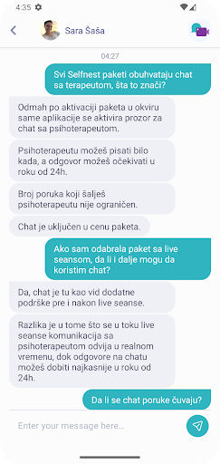 Selfnest online therapy Screen 2
