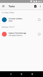 Timetable Screenshot