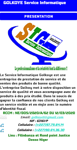 GOLKOYE SERVICE INFORMATIQUE Screen 2