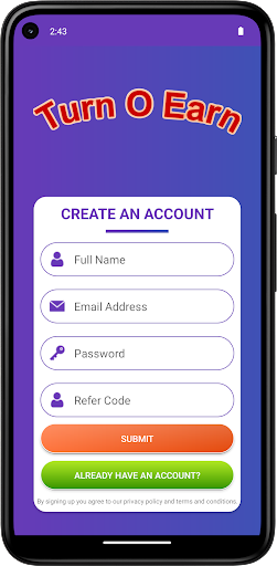Turn O Earn Screen 2