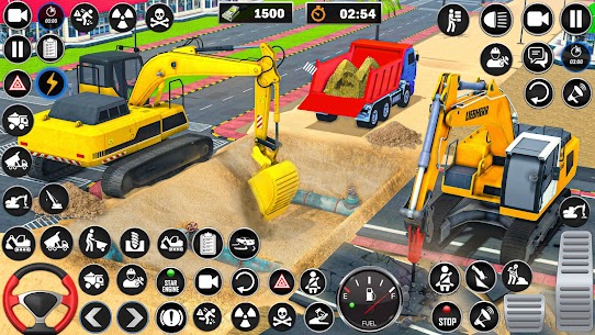 Heavy Drill Excavator Games 3