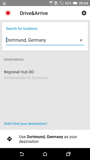 PTV Driver App Screen 2
