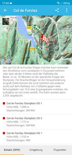 MyParaGuide: Flying areas EU Screen 2