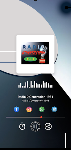 Android application Radio D’Generación 1981 screenshort