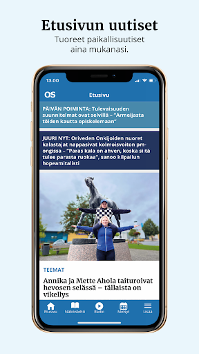 Android application Oriveden Sanomat screenshort