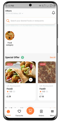 Android application Nomad Foodiie screenshort