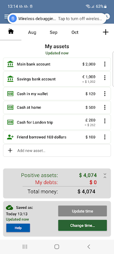 Android application Budget Planner screenshort