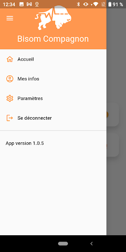 Android application Bisom Compagnon screenshort