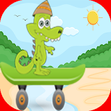 crocodile skater adventure icon