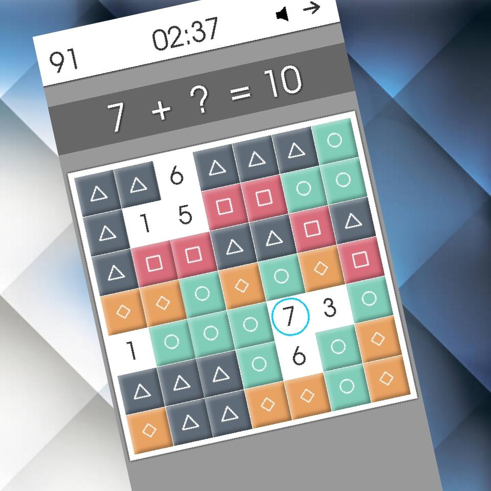 Android application Math Games (10 games in 1) screenshort