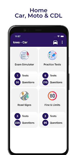 Android application IA Drivers Practice Test screenshort