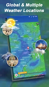 일기 예보, 정확도 및 레이더: 날씨 라이브