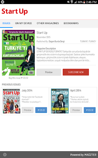 Android application Start Up screenshort