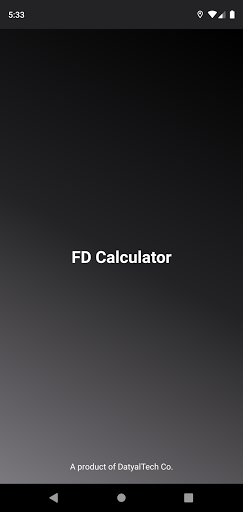 Android application FD Calculator : Fixed Deposit screenshort