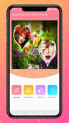 Android application Beautiful Dual Photo Frames screenshort