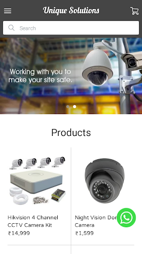 Android application Unique Solutions screenshort