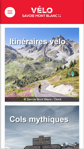 Android application Cycling Savoie Mont Blanc screenshort