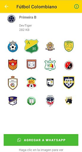 Stickers de Fútbol Colombiano