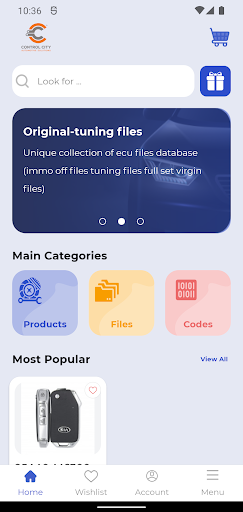 Android application Control City screenshort