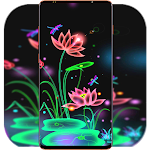 Cover Image of ดาวน์โหลด Glowing Flower Wallpaper  APK