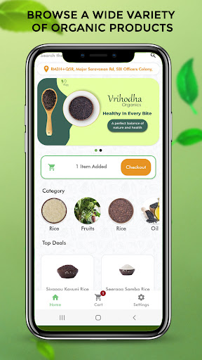 Android application Vrihodha Organics screenshort