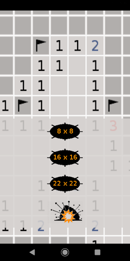 Android application BuscaMinas MineField screenshort