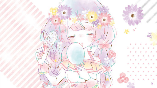 Wallpaper Flowery Kiss Screen 2