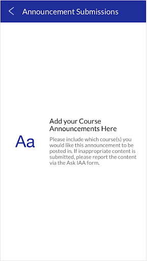 myIAA Screen 3