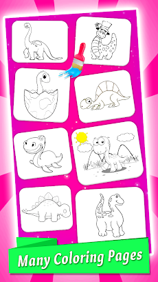 Dinosaurs Coloring Bookのおすすめ画像2