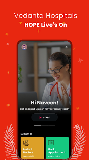 Android application Vedanta Hospitals screenshort