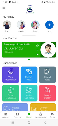Android application Ramani Healthcare screenshort