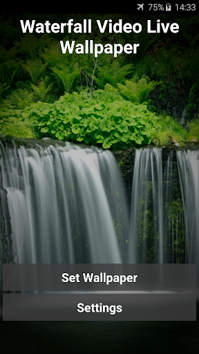 Android application Waterfall Video Live Wallpaper screenshort