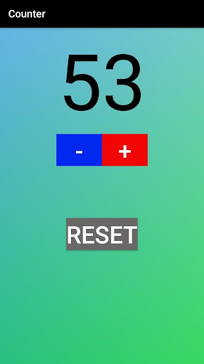 Android application Counter screenshort